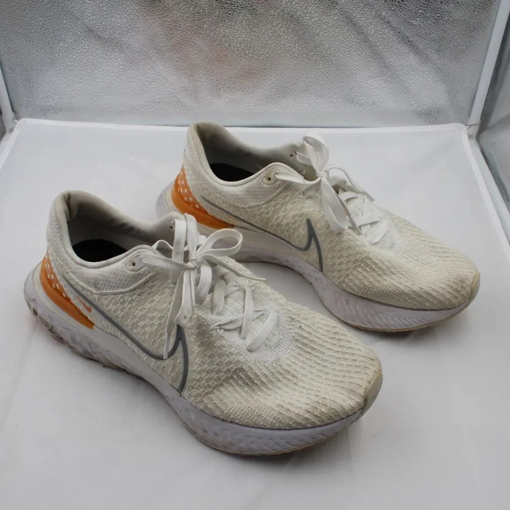 Nike React Infinity Run Flyknit 3 Size 14 Men Athletic Running Shoes White